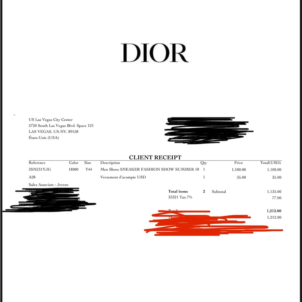 Dior Men’s Sneakers - Picture 7 of 7
